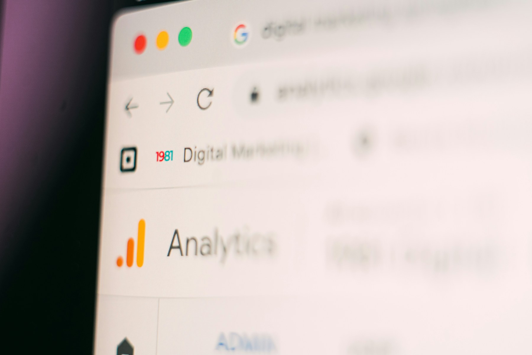 An analytics view open on the reporting behind a site's traffic